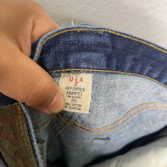 Ralph Lauren Double RL Mens Jeans Size 25 Dark Wash Skinny Fit Vintage Rinse - Picture 4 of 16